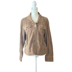 Women's LAL (Live a Little) Tan Corduroy Jacket